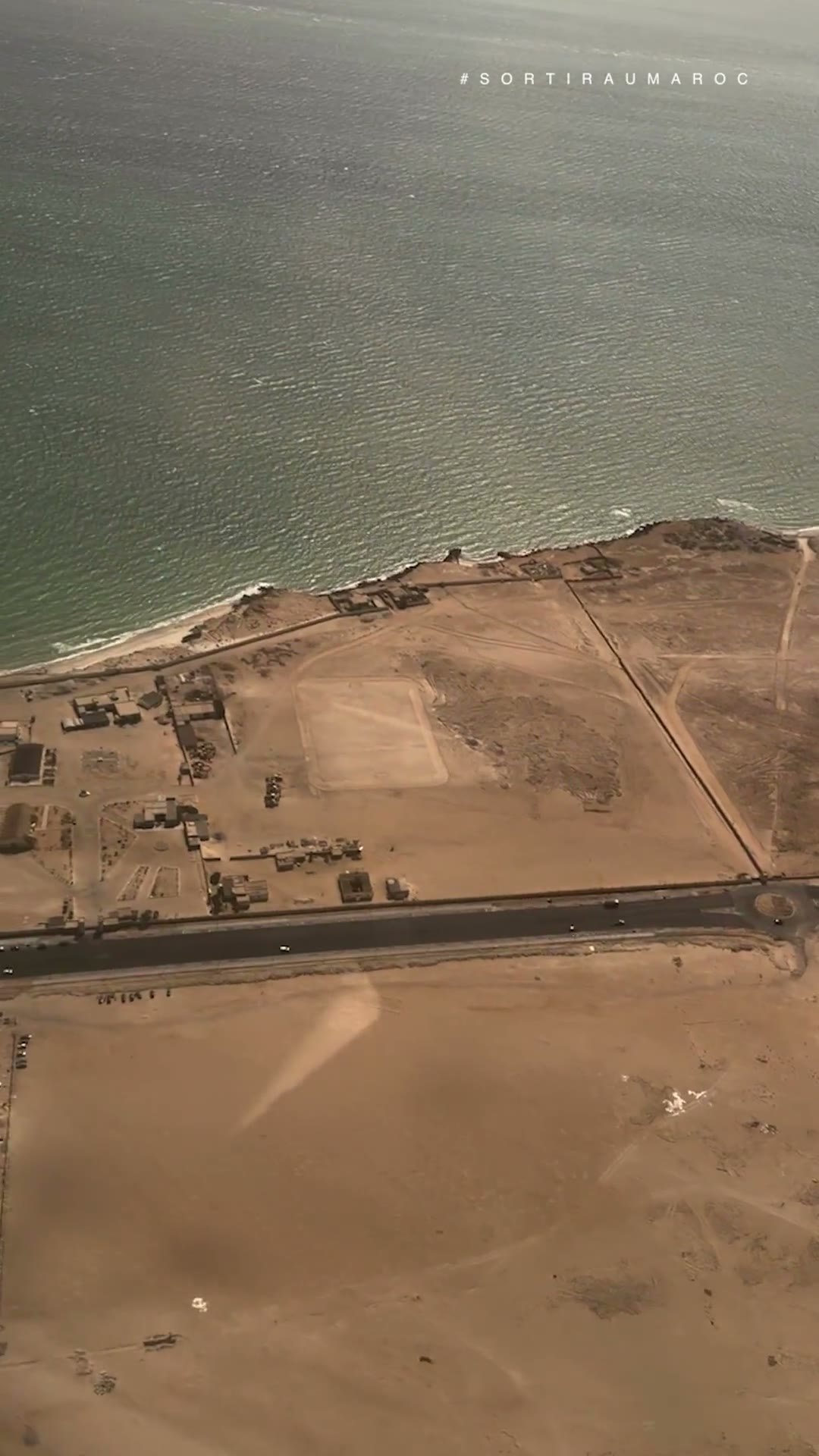 La lagune de Dakhla vue du ciel