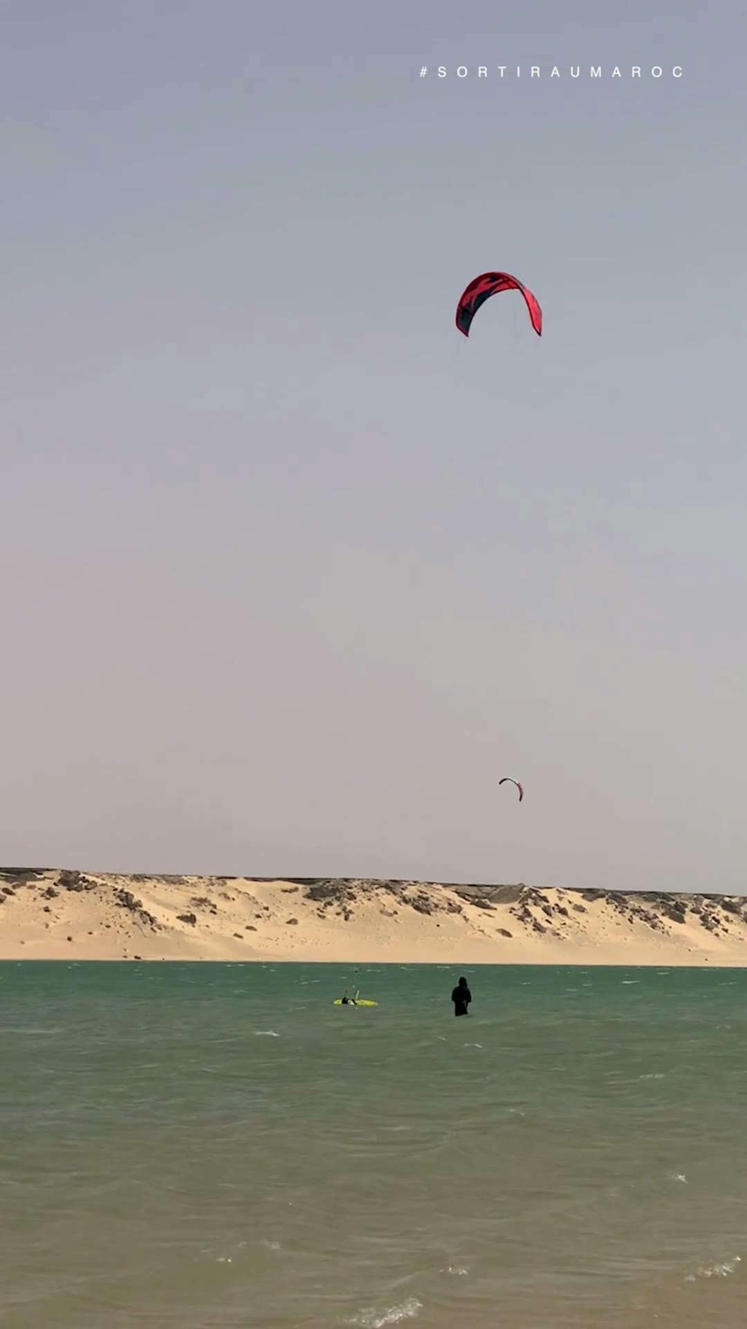 Kitesurf sur la lagune de Dakhla