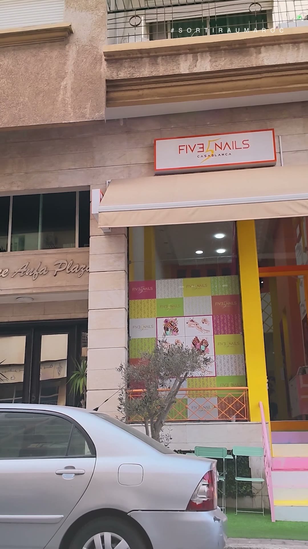 Façade du nail studio Five Nails, avenue Ahmed Charci, Casablanca