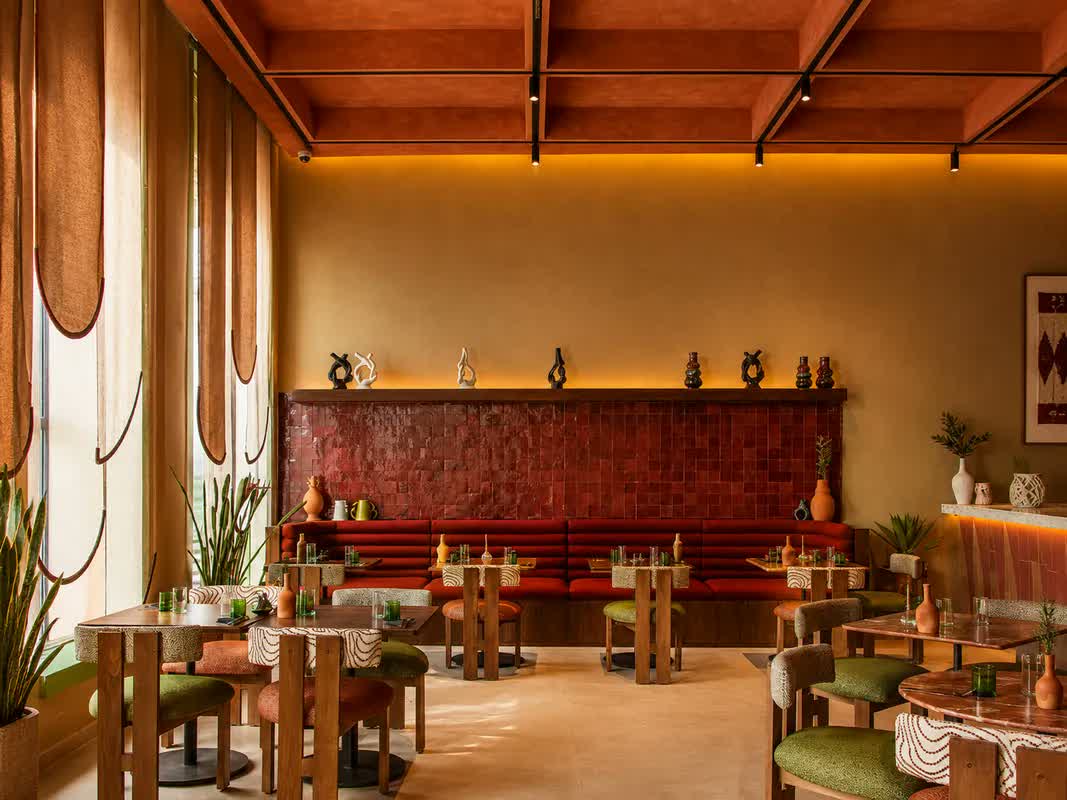 Salle de Liva Brasserie à Guéliz, Marrakech