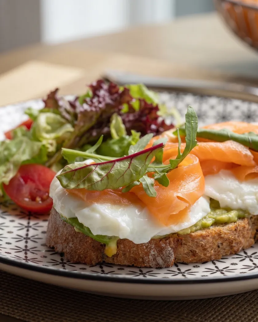 Tartine avocat, œufs pochés et saumon fumé au Gatsby