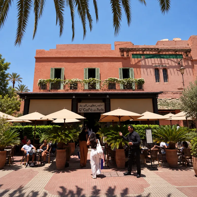 Grand Café de la Poste, restaurant chic à Marrakech